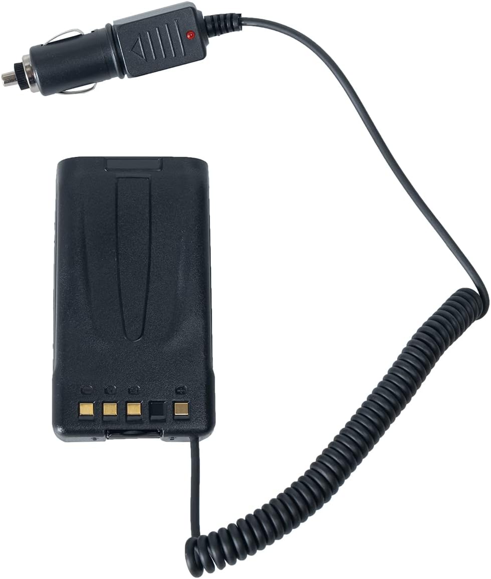 Caroo KNB-25 Battery Eliminator Compatible with Kenwood TK-2170 | 12V-24V car charger power adapter replaces KNB-26 KNB-25A batteries compatible with Kenwood TK-3170 TK-2160 radios