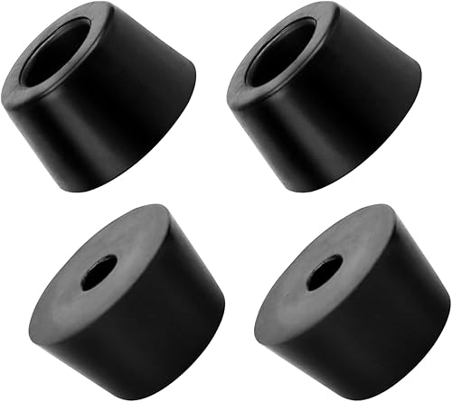 METALLIXITY Patas de goma para parachoques (0.748 x 0.433 in0.75 x 0.43 pulgadas), 4 unidades, almohadillas redondas para patas protectoras de