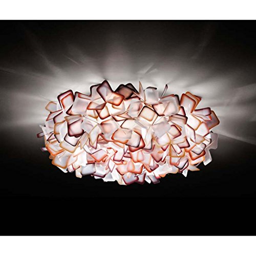 Slamp Clizia, plafoniera large orange