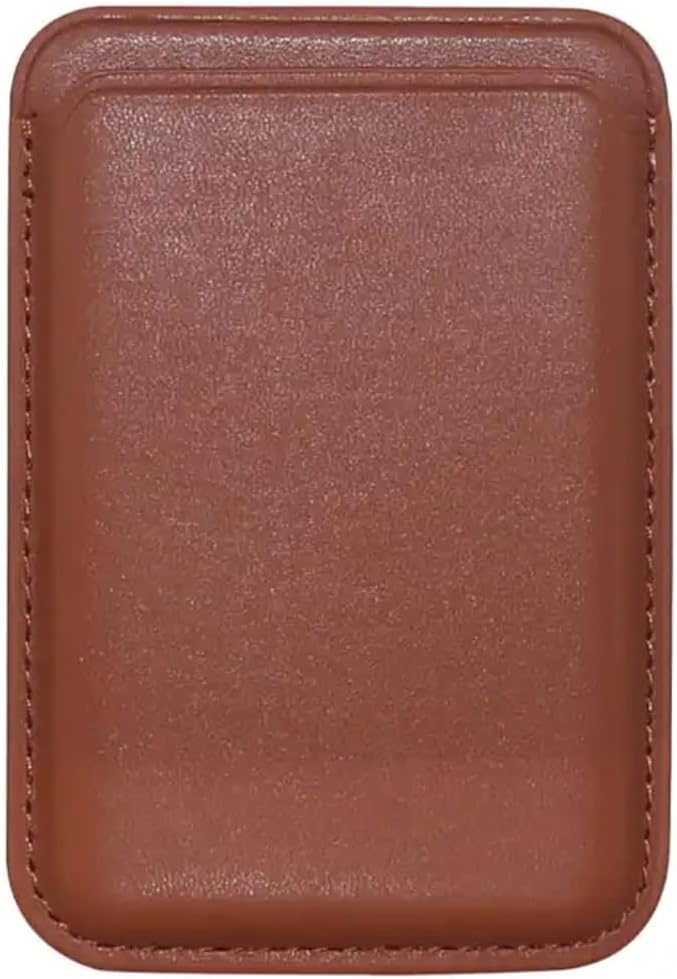 Original Premium Phone Magnetic Card Holder Case Leather Wallet for iPhone 14 Series, iPhone 13 Series, iPhone 12 Series (Tanned Leather)