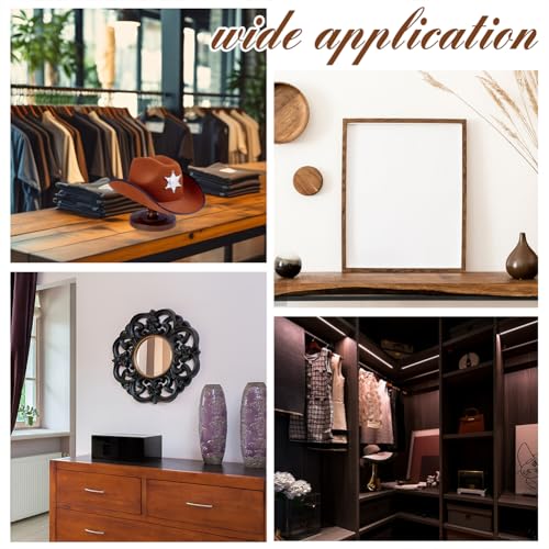 UNICRAFTALE 1 Set 16.1x15cm Hutständer Vintage Stil Pilzform Holz Kaffeehut Präsentationsständer Perückenhalter Präsentationsständer Cowboyhut Ständer Hut Organizer Für Schrank Heimdekoration