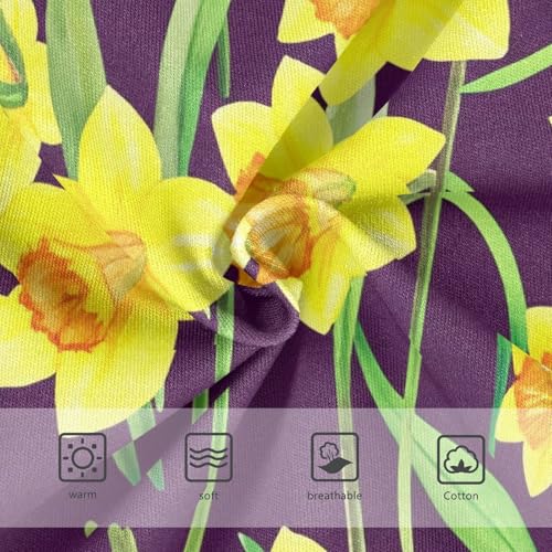 Toddler Underwear Custom 2t Cotton Little Girl Panties Flower Briefs Undies Kids Yellow Daffodil Flowers Dark3