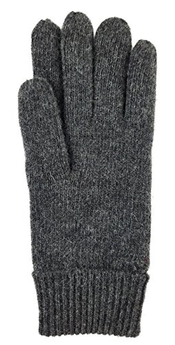 Image of BRUCERIVER Men's Pure Wool Knitted Gloves | Insulated Fleece Lining