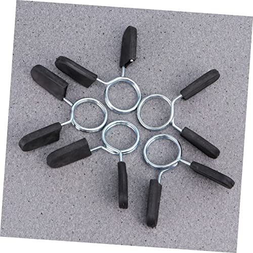 Amosfun 10 Pcs Coleira De Exercício Haltere Braçadeiras De Barra De Peso Colarinho De Mola Barra De