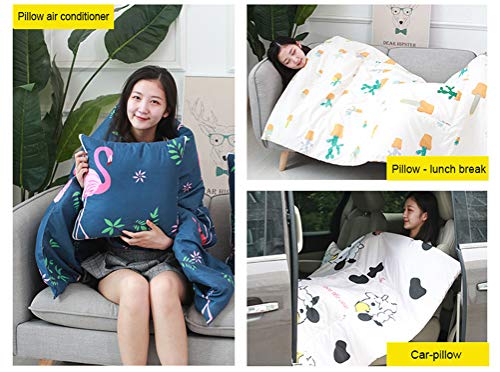 Oreiller couverture climatisation double usage coussin pliable 150x200 - 3