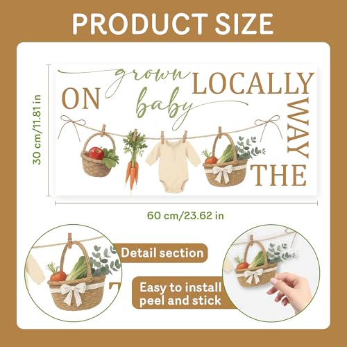Locally Grown Baby on The Way Vinilo Decorativo miniatura 2