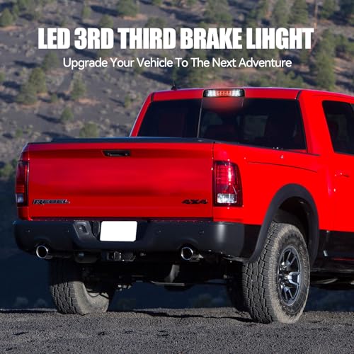 Image of Third 3rd Brake Light LED for 2009-2017 Dodge Ram 1500, High Mount Rear Brake Lights Assembly for 10-17 Ram 2500 3500, Waterproof Center Cab Lamp Cargo Stop Light