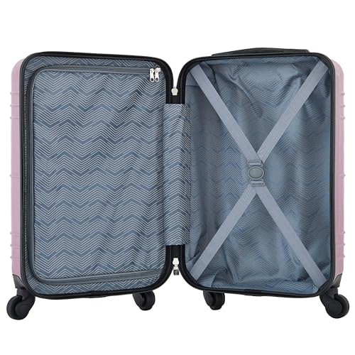 Image of Travelers Club 22 inch Richmond Spinner Carry-On Luggage, Damson