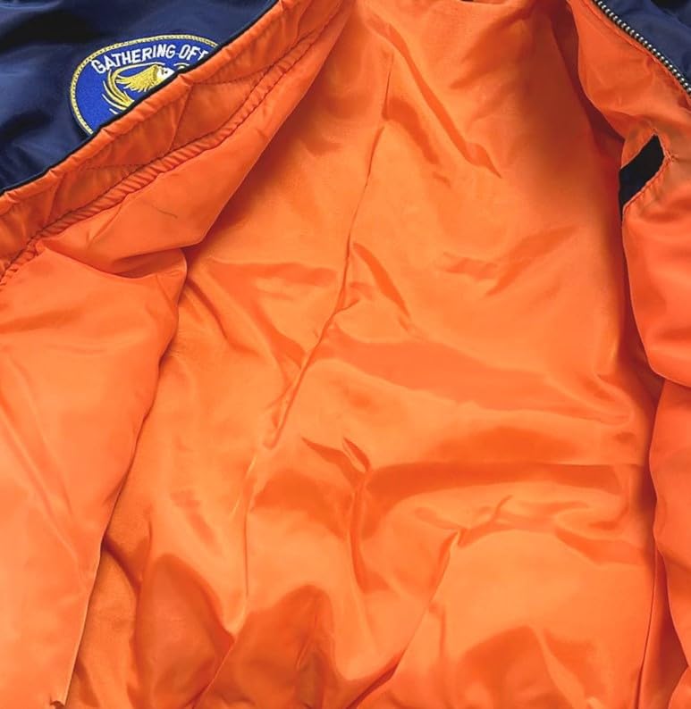 Image of CORIRESHA Kids Bomber Jacket Full Zip Badge Thermal Jacket with Pockets