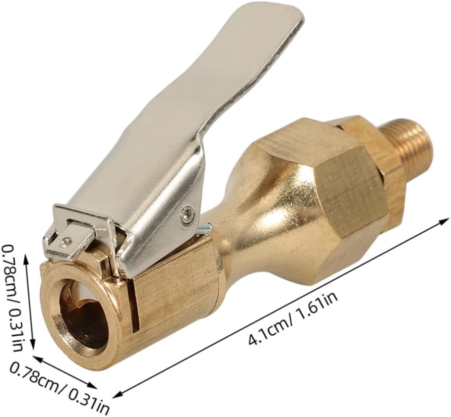 3pcs Locking Tire Chuck Clip Air Chuck for Quick Connect Inflation Compatible Trucks Rvs Cars and Air Compressors