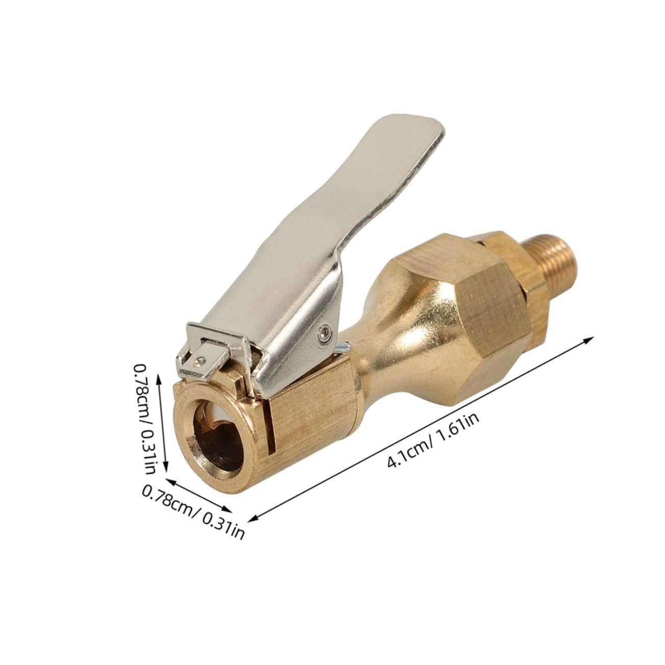 Anneome 3pcs Truck Tire Inflator Chuck Kit Quick Connect Locking Air Chuck for Air Compressor