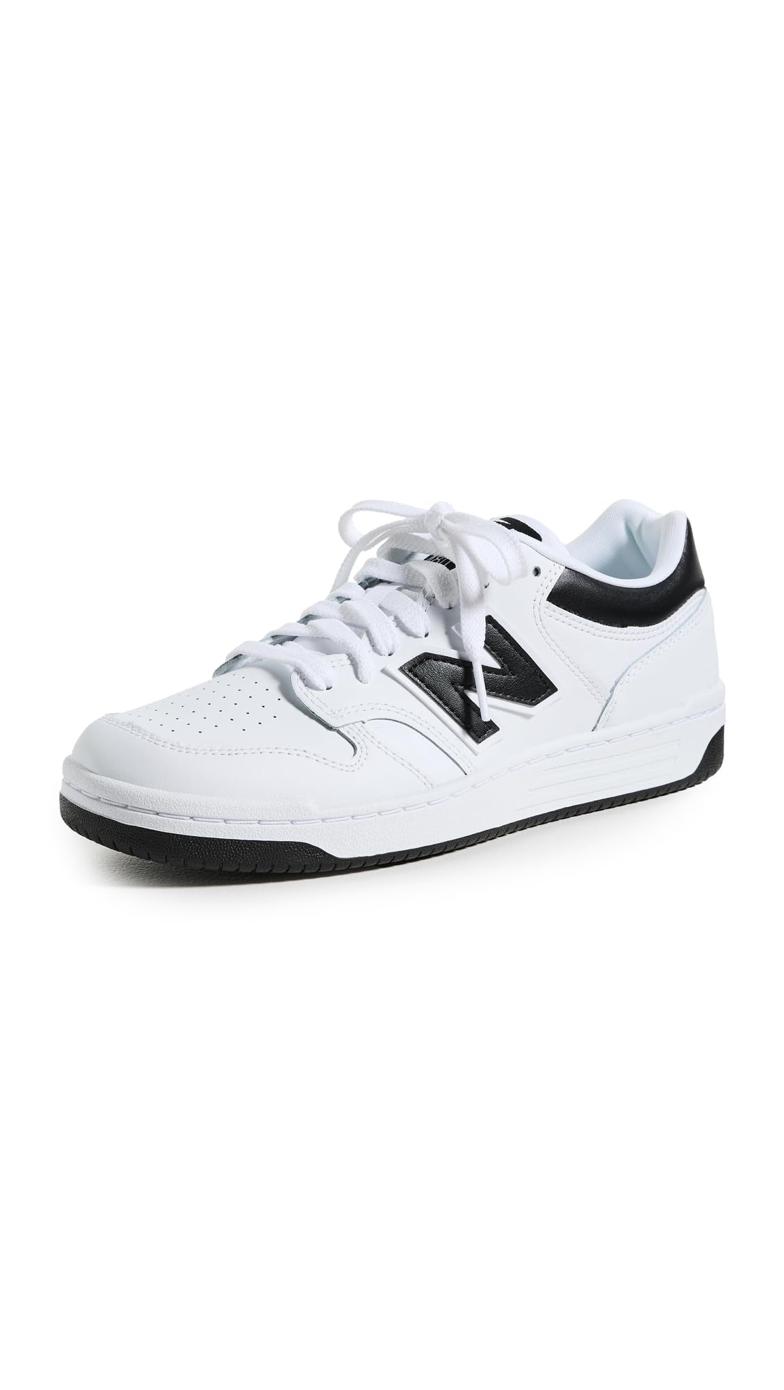 New Balance Men's 480 Shoes, White/Black, 9.5/M