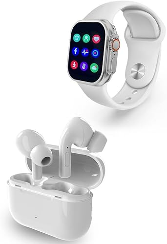 Slide Combo de Smartwatch y Auriculares Blanco