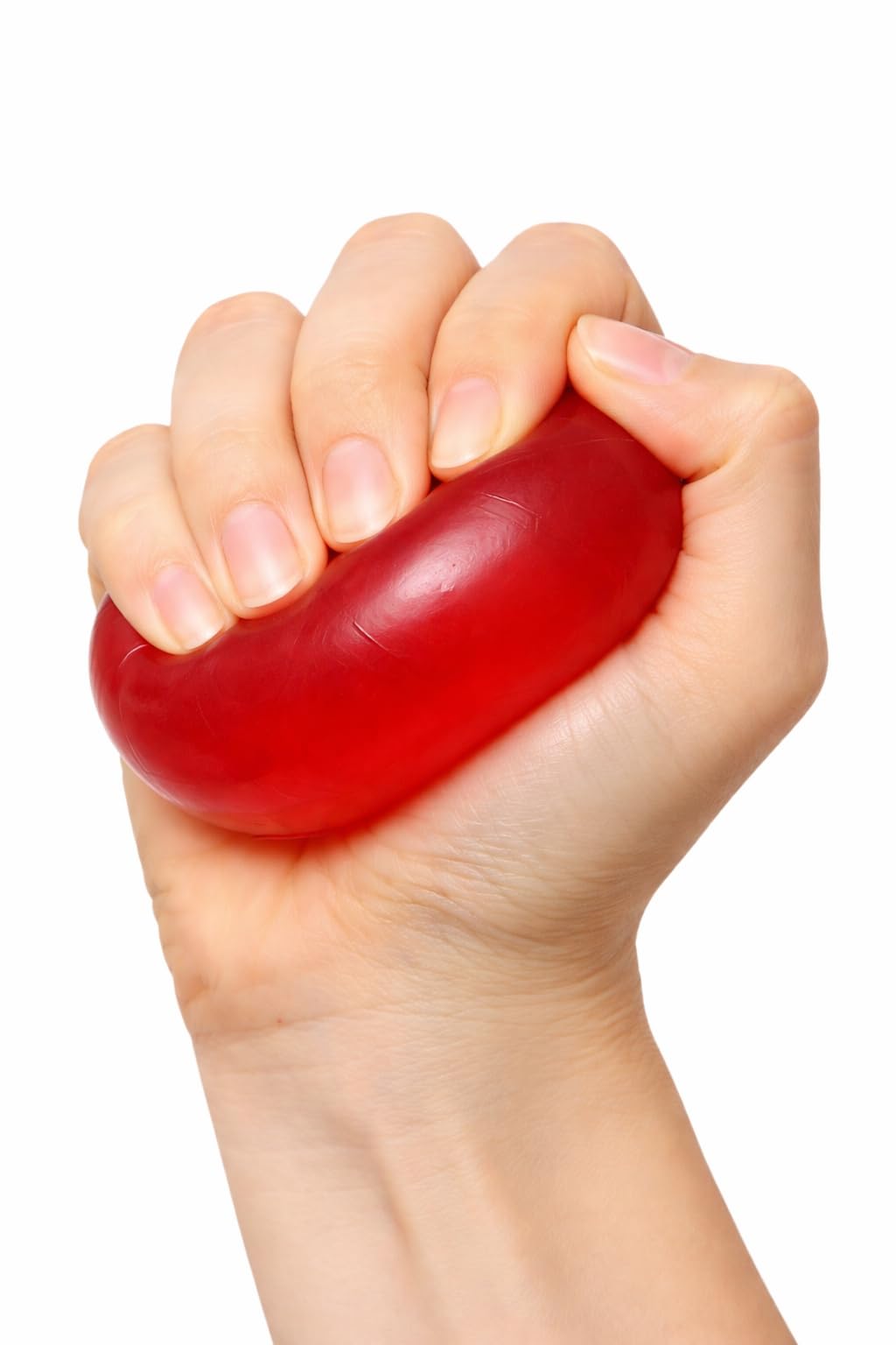 Leosportz Gell Exercise Stree Ball - Stress Relief Finger Exercise Equipment | Hand Exercise Physiotherapy Squishy Silicon Ball (Red)-image-11