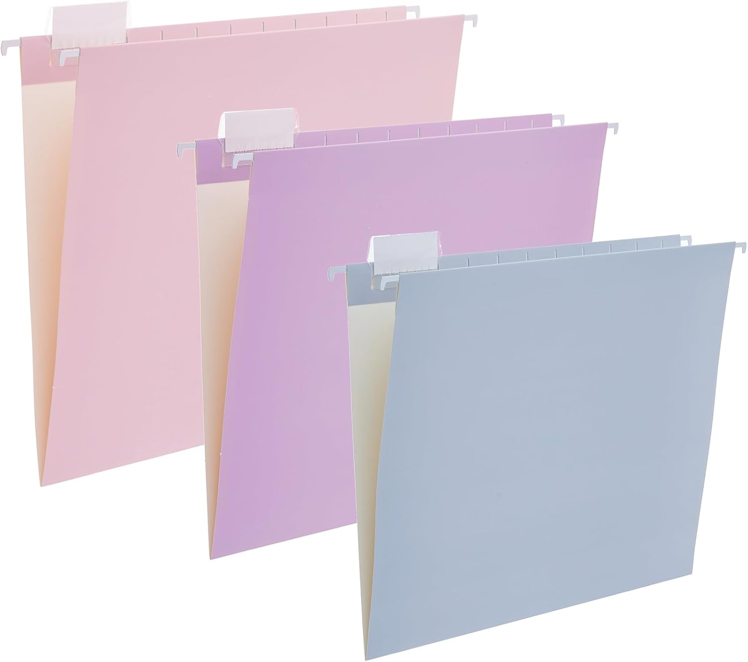 12 Pack Hanging File Folders Filing Cabinet Organizer Letter Size 1/5 Cut Adjustable Tabs Decorative for Home Office School Classroom,Marble……