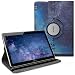 Produktbild kwmobile Schutzhülle kompatibel mit Huawei MediaPad T3 10 - Hülle 360° - Tablet Cover Case - Galaxie Baum Wiese Blau Grau Schwarz