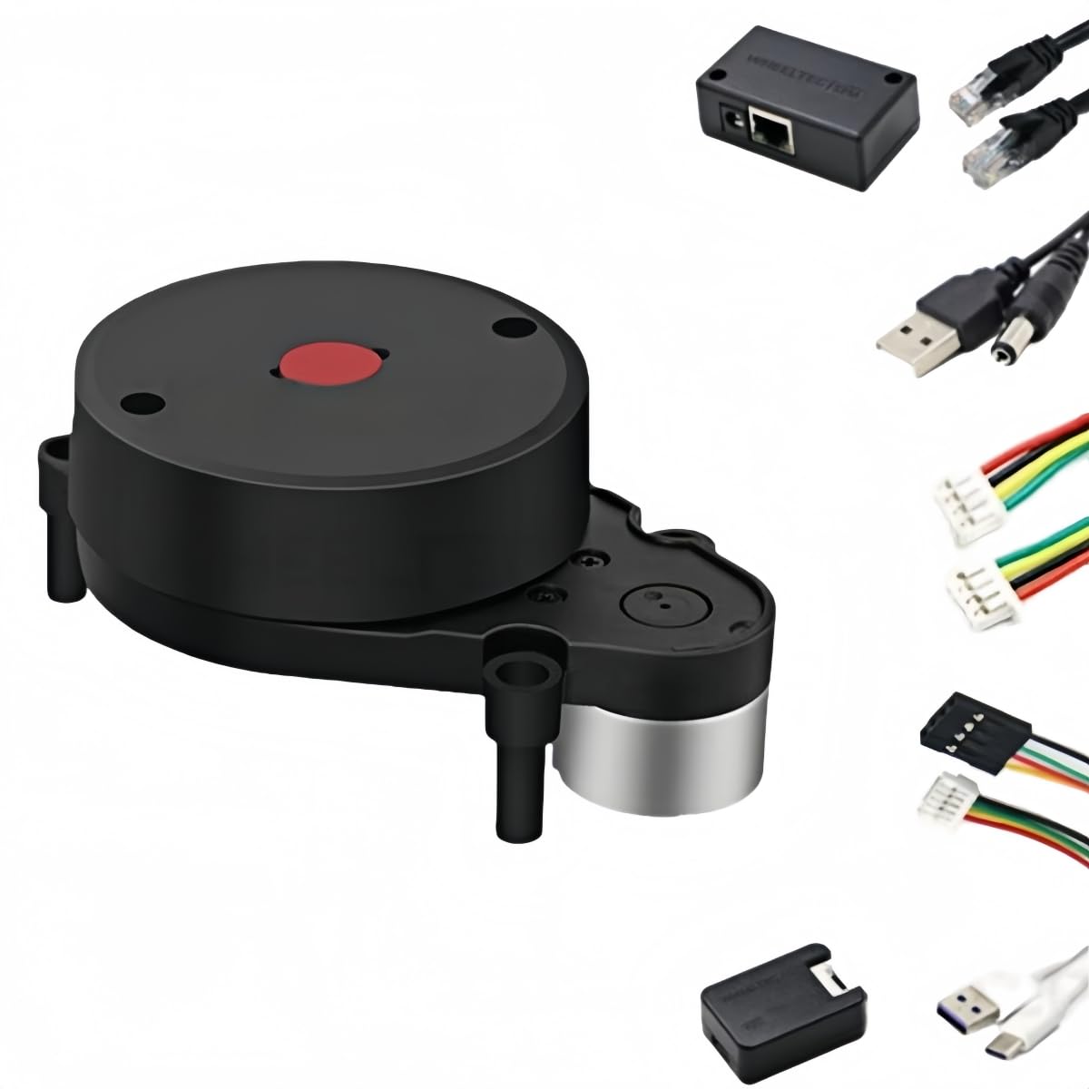 MiJunHD LD14P Laser Radar Lidar Sensor 360° Omni-Directional Triangulation 8m Radius Ranging for Indoor&Outdoor SLAM Mapping ROS1&2 Robot Obstacle Avoidance Autopilot Navigation(Ethernet Port Adapter)