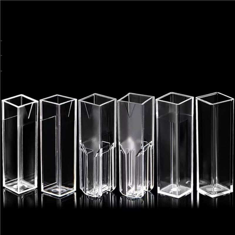 100Pcs/Lot 6 Different Type 4.5ml/1.5ml 10mm Plastic Fluorometer Cuvette, Plastic Colorizer(126)