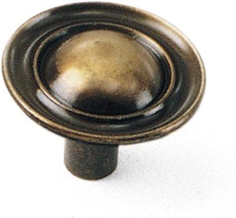 Laurey 75705 Ambassador 1-1/4-Inch Diameter Knob, Antique Brass