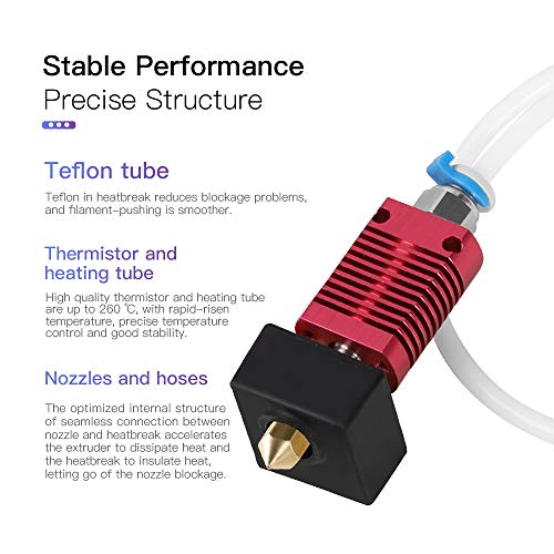 Creality Original Replacement 3D Printer Full Assemble Mk8 Exturder Set Hotend Kit With Silicone Cover For Cr-10,Cr-10S #TOP4