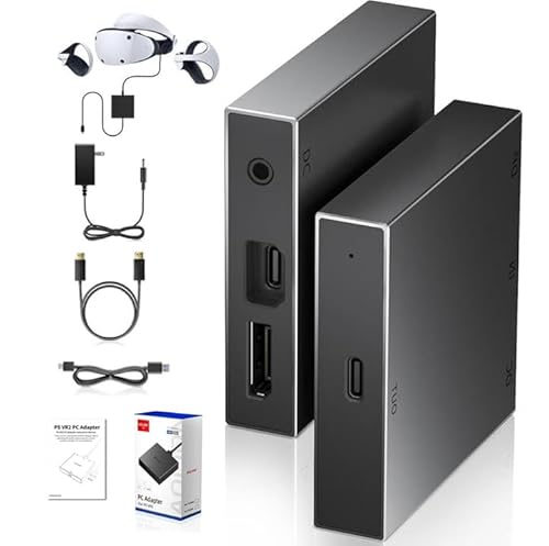 PC Adapter for VR2 Headset — Connect VR2 to Windows PC for SteamV, Stable Signal Conversion, Expand V Game Library, Includes DP DisplayPort Cable, Premium Heat-Efficient Build