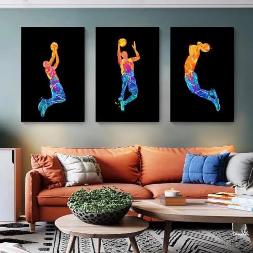 Pósteres de baloncesto para decorar el dormitorio con cuadros de lienzo Yocheng de 21x30cm