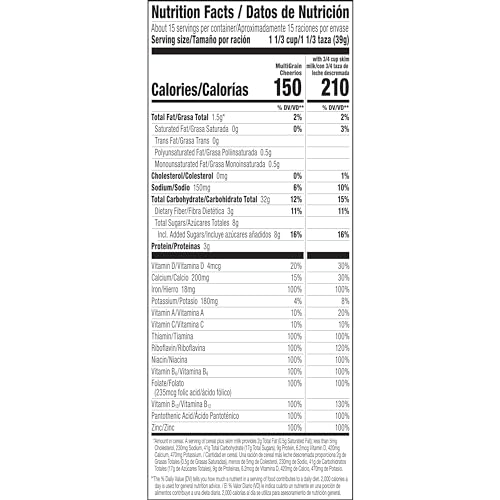 Image of Big G Cereal Multi Grain Cheerios Gluten Free Cereal, 20.6 OZ Giant Size Cereal Box (Pack of 4)