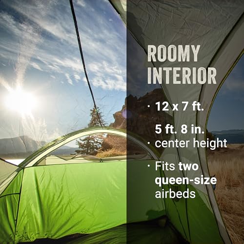 Coleman Montana 8-Person Camping Tent with Rainfly, Weatherproof Family Tent Sets Up in 15 Mins, Fits Multiple Airbeds - Image 6
