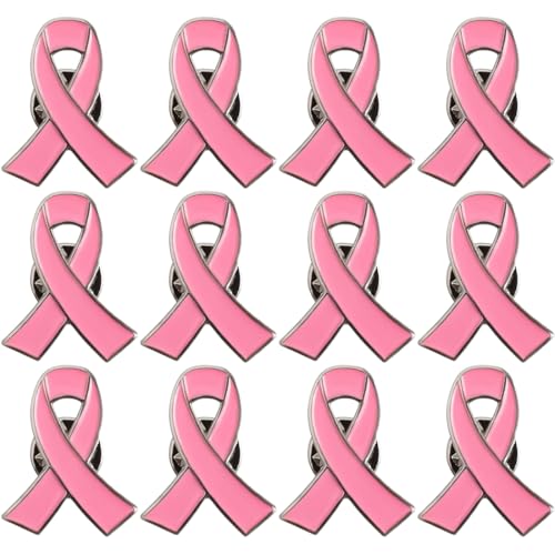 Regalo ideale: La spilla Pink Ribbon è il regalo perfetto per Natale, San Valentino, compleanni, anniversari e altre occasioni speciali. Un regalo significativo per i tuoi cari.