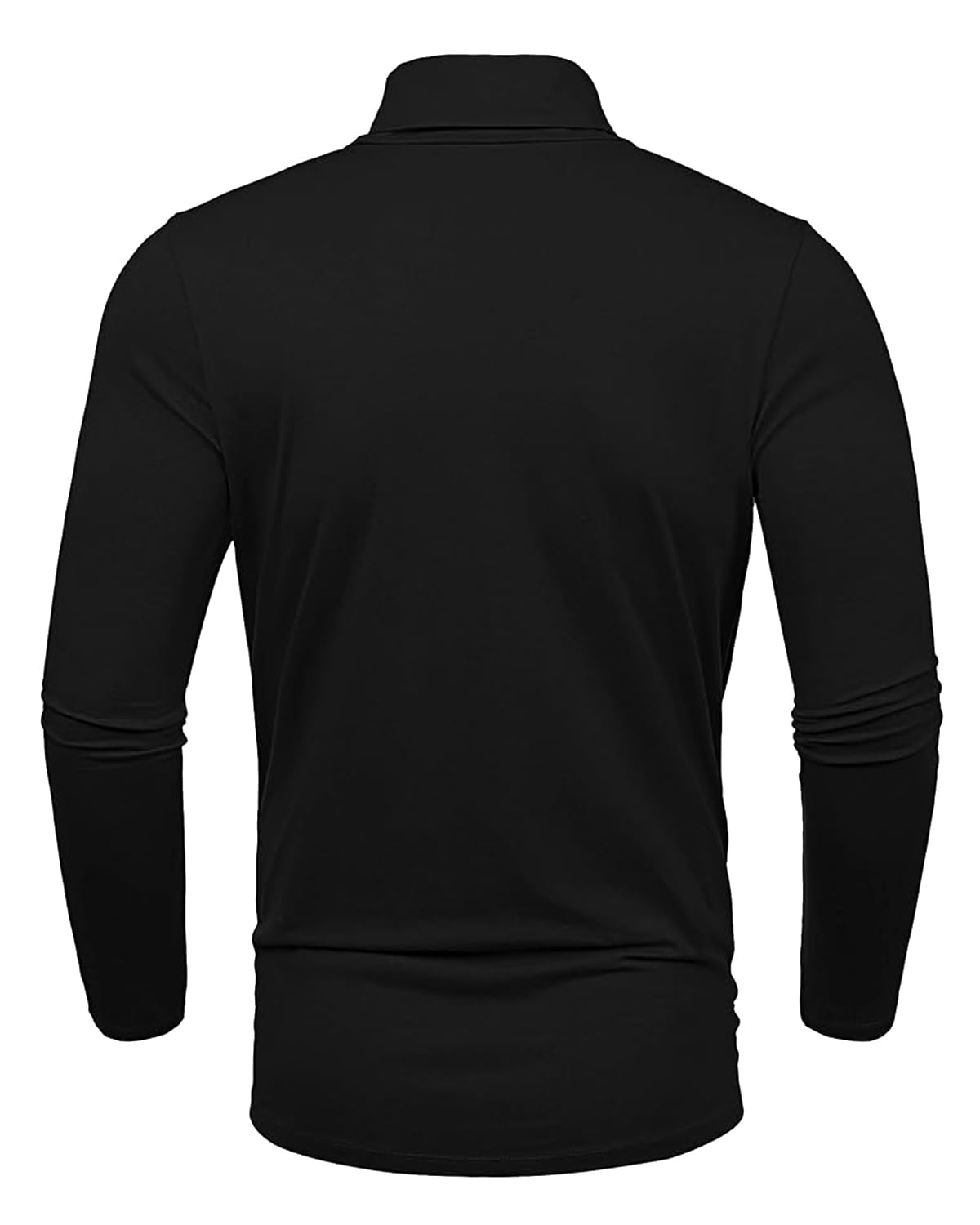 Uusollecy Pull Col Roulé Homme Coupe Ajustée Élastique Léger Basique sous-Pull Manches Longues