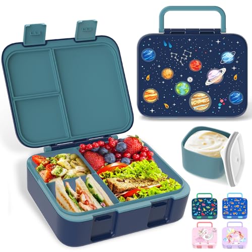 Anyiner Kinder Lunch Box, Planet Bento Box auslaufsicher mit Multi-Fächern...