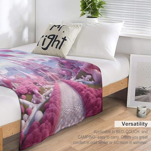 Couverture de salon en flannel premium d'une douceur château Rose - 7