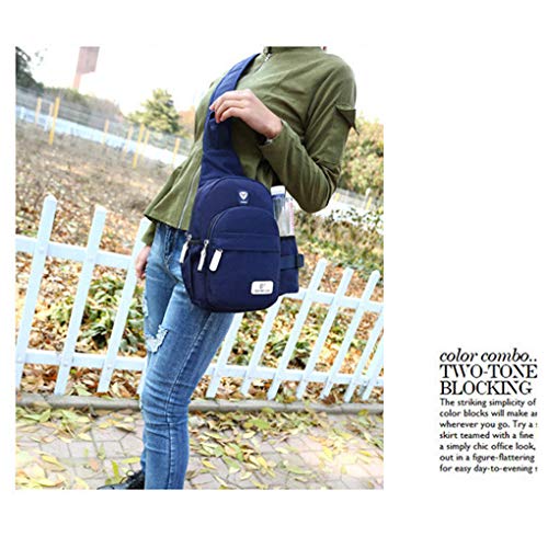 Homens Mulheres Nylon Crossbody Bag Outdoor Camping ombro Peito Ciclo Sling Bag diário de viagem de