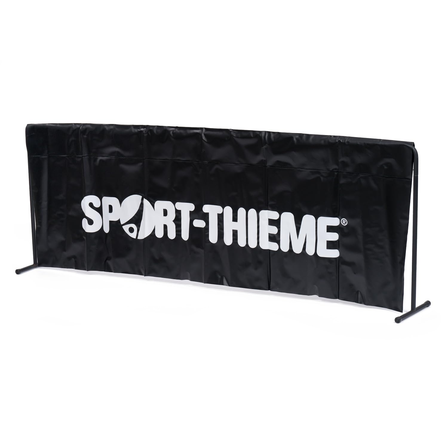 Sport-Thieme Tischtennis Spielfeldumrandung | Tischtennisfeld Begrenzung aus PVC | Einfache Montage durch Stecksystem | Mit oder ohne Logo | LxBxH: 200x2x70 cm | 2,5 kg | Schwarz-Weiß
