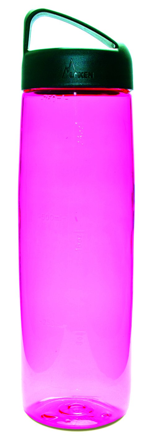 LAKEN Unisex - Adult Tritan with Classic Cap (Wide Opening) 0.75 Litre Tritan Bottle, TN32P, pink, 0.75, 750 ml
