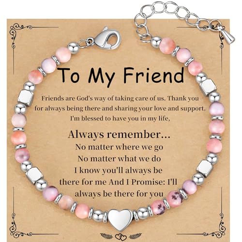 Image of Best Friend Bracelet Gifts for Women Sister Bestie, Christmas Gift for Teens Mom Daughter Granddaughter Birthday Gift for Her Stocking Stuffers