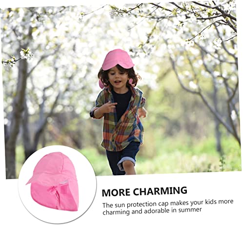 1pc Boy Girl's Anti-uv Sun Hat Breathable Beach Cap for Summer Vacation for Outdoor Activities and Stylish Dress Outfits Pink4