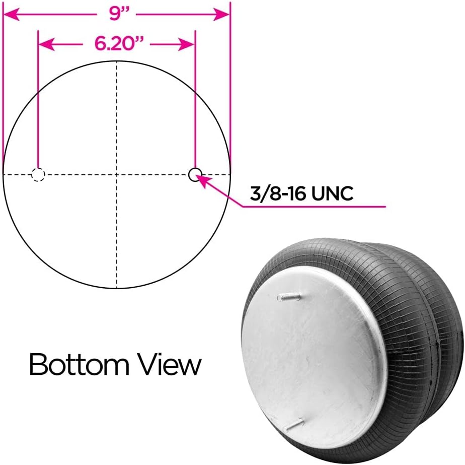 Load Boss LB7555 Air Spring - Replaces Reyco 20018-01 & Firestone W01-358-7555