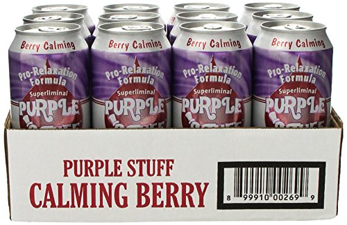 Purple Stuff Berry Calming Beverage, 16-Ounce (Pack of 12)