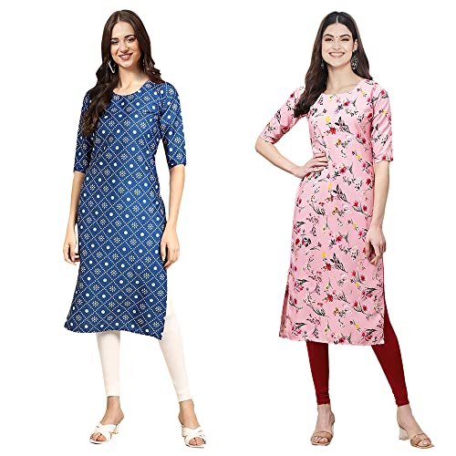 Image of Pinkmint Women's Crepe Regular Kurta