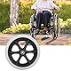 8-Zoll-Rollstuhl-Vorderrad, 608ZZ 200mm graues Gummi-Scrollrad-Ersatz-Roller für behinderte Menschen