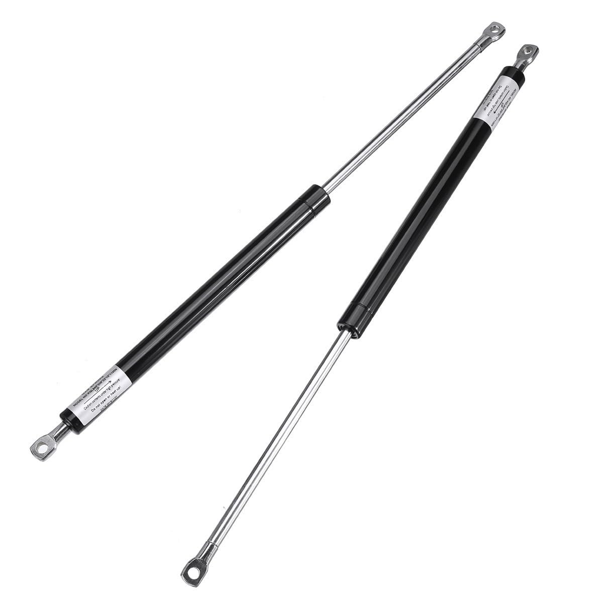 50N-3000N/150mm-3000mm, 2 Pezzo di Molla a Gas Universale con Teste ad Occhiello, Puntone a Gas,Forza da 50N-3000N/lunghezza Aperta da 150mm-3000mm for Auto, Autobus ECC.(490MM,1100N)