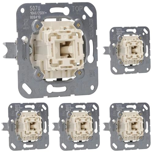 Jung 507U Wippschalter Kreuz (Packung mit 5)