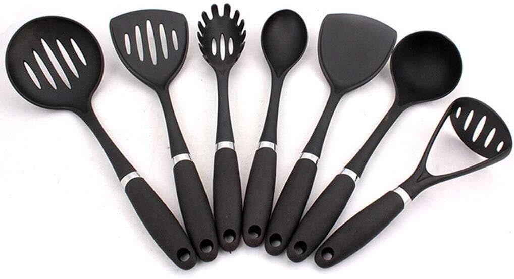 Nylon Kitchen Utensils Set – Non-Stick Heat-Resistant Cooking Tools, Spatula, Ladle, Turner