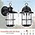Brilvibera Outdoor Light Fixture 2 Packs, Exterior Waterproof Wall Sconce Light Fixtures, Outdoor Wall Lighting with Clear Glass Shade, Anti-Rust Porch Lights for Outdoor with E26 Base