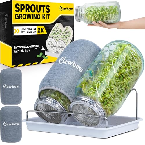 2000ml Extra Large Sprouting Jar Kit