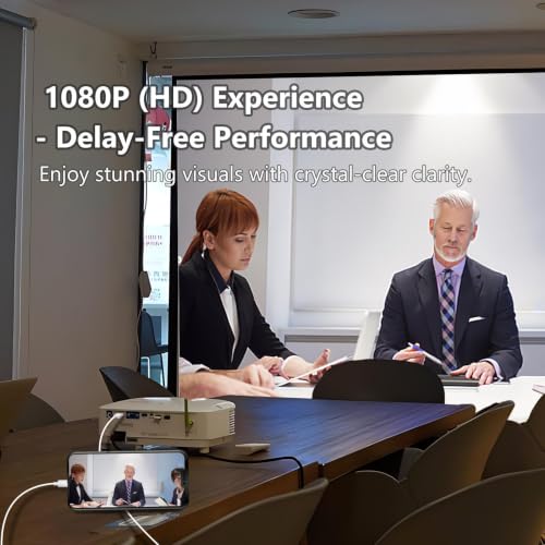 Image of KikoSaka Lightning to HDTV Cable for iPhone Digital AV Adapter | 1080P HD Video Sync Screen Connector iPhone 14 /13 /12 /11 /X /8 /7 to HDTV for TV Projector Monitor 6.6FT Support iOS 18 White
