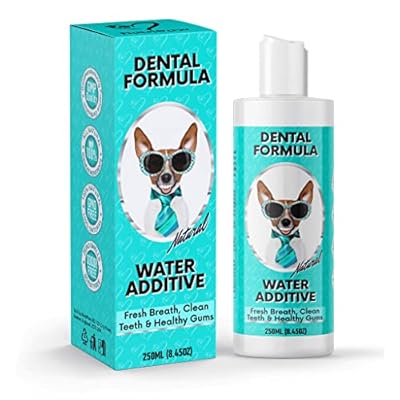 NutriPaw Dental Formula Water Additive For Dogs - Clean Teeth, Healthy Gums & Fresh Breath - Manage Plaque & Tartar Build-Up - Easy To Give - No Brushing Required - Dog Mouthwash - Dog Oral Health