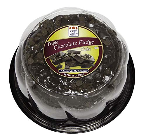 Café Valley Cake Ring, Triple Fudge Chocolate, 26 oz (Frozen)