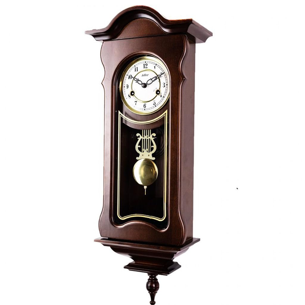 Duve Orologio a pendolo in legno da parete con movimento meccanico carica 31 giorni 7036